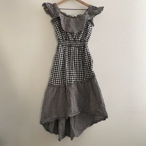 RACHEL Rachel Roy Womens Dress Ruffles Plaid High Low